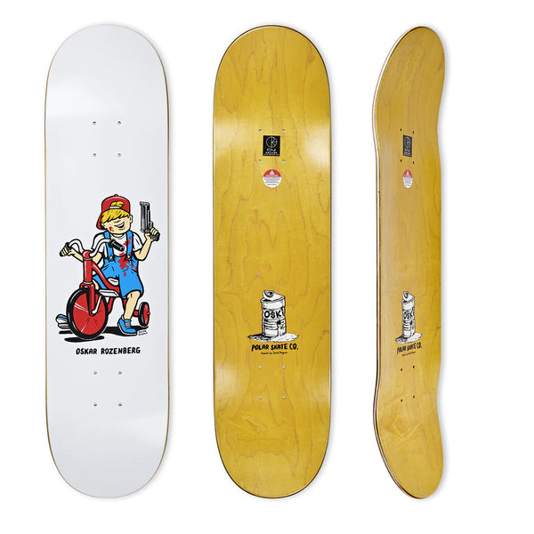 Polar Skate Co. OSKAR ROZENBERG - Tricycle Skateboard Deck 8.25
