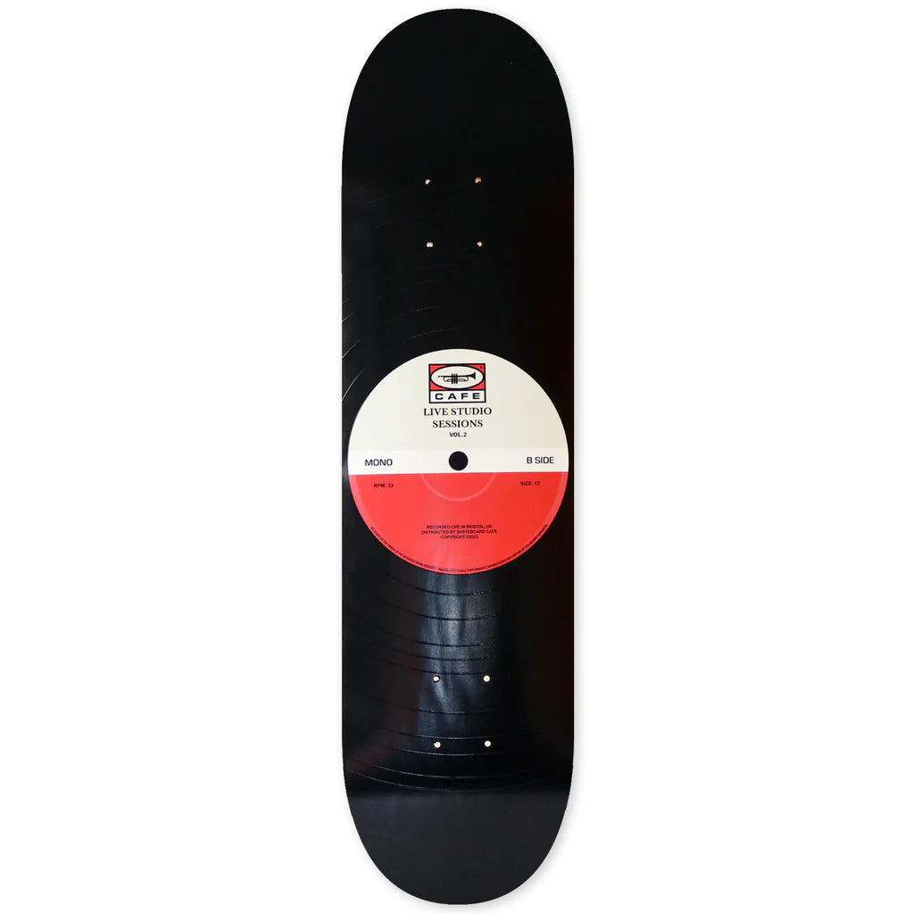 Skateboard Cafe 45 Deck Skateboard Deck 8.5&quot; Grey / Cardinal