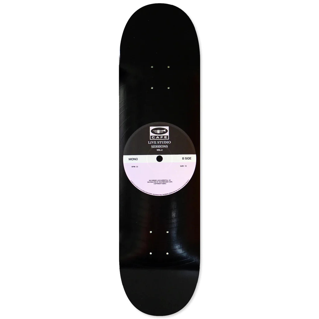 Skateboard Cafe 45 Deck Skateboard Deck 8.25&quot; Black / Lavender