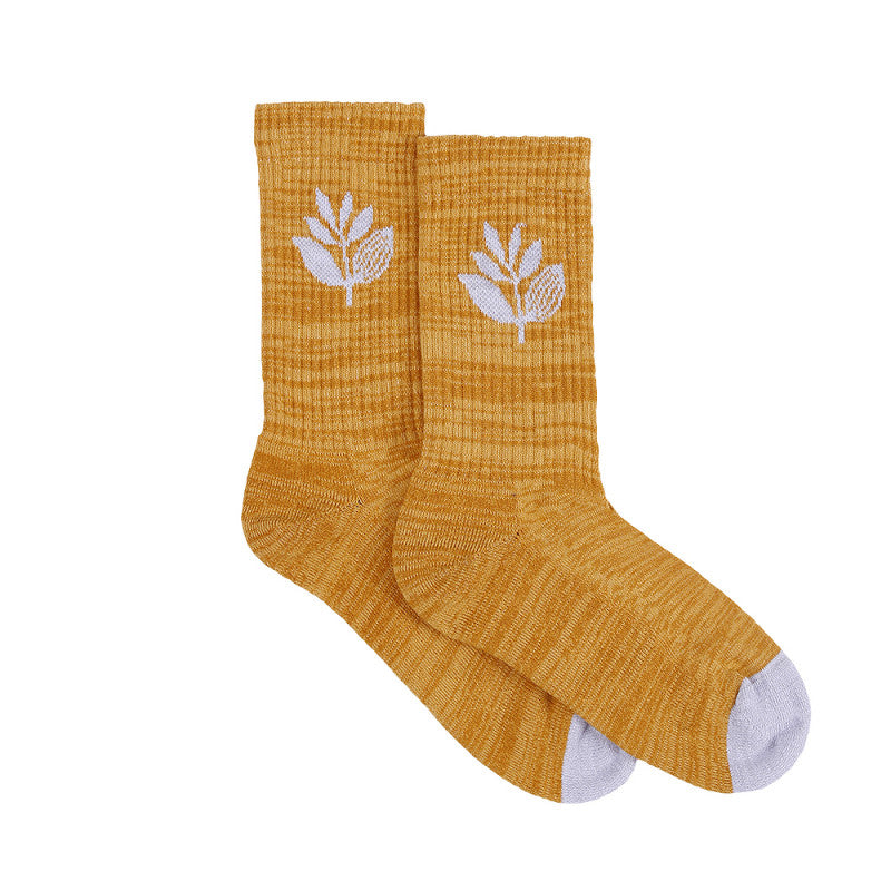 Magenta Plant Socks - Honey