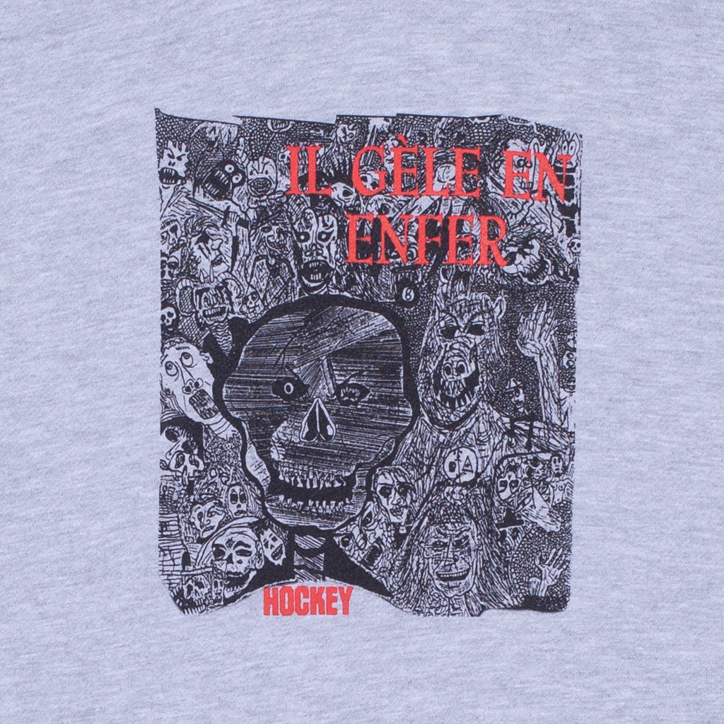 Hockey Disruption Hoodie - Heather Grey