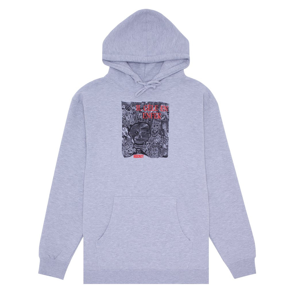 Hockey Disruption Hoodie - Heather Grey