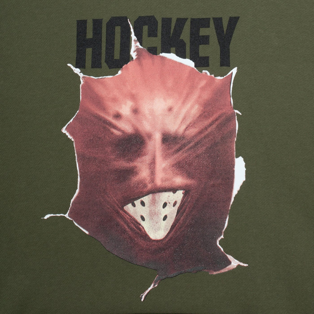 Hockey Fireball Hoodie - Army Green