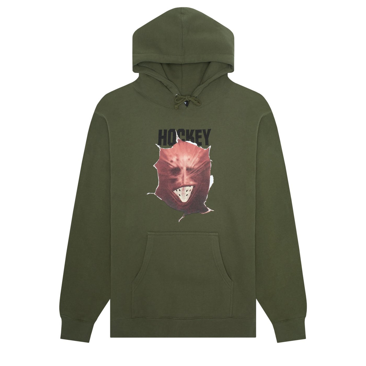 Hockey Fireball Hoodie - Army Green