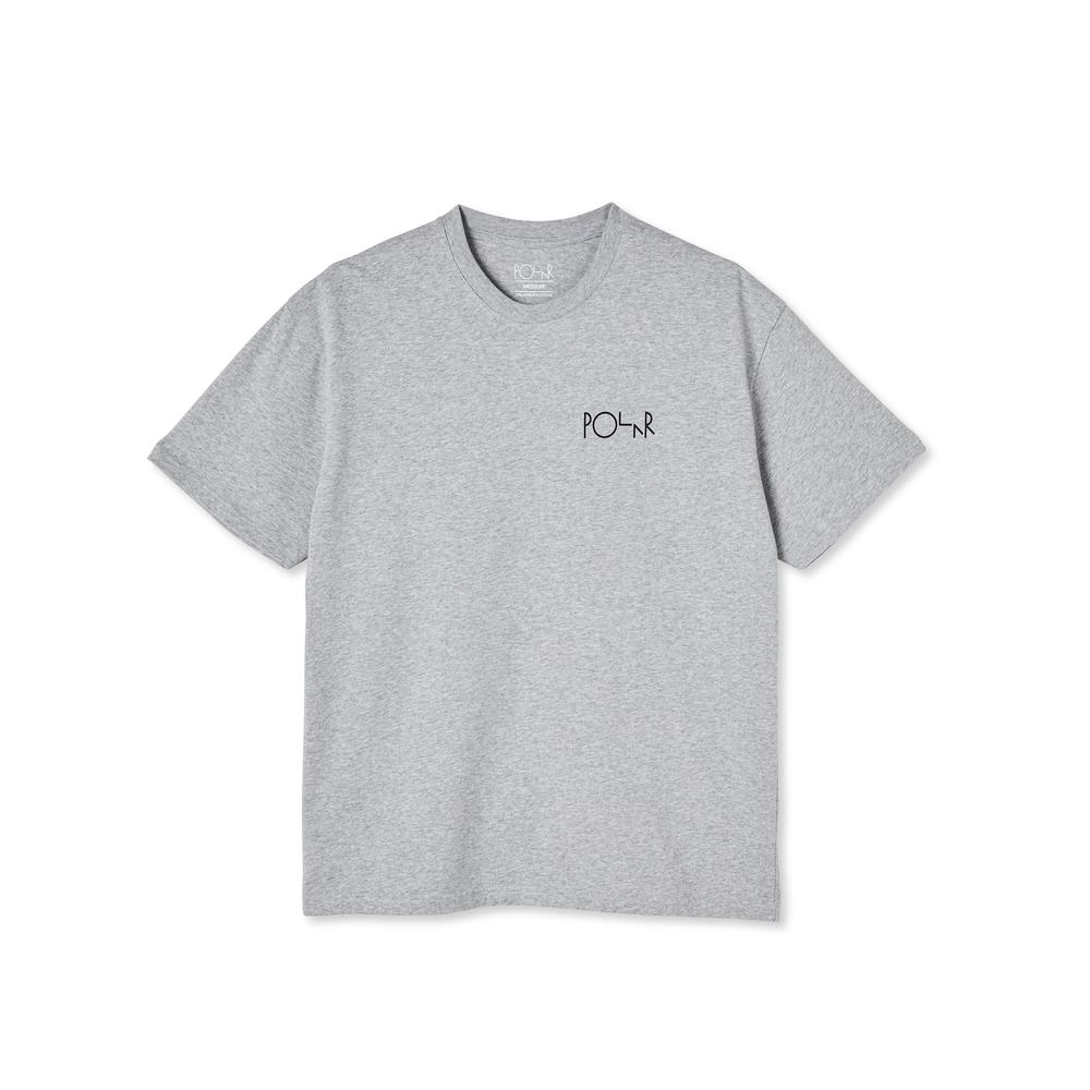 Polar Skate Co. 3 Tone Fill Logo T-Shirt - Sport Grey