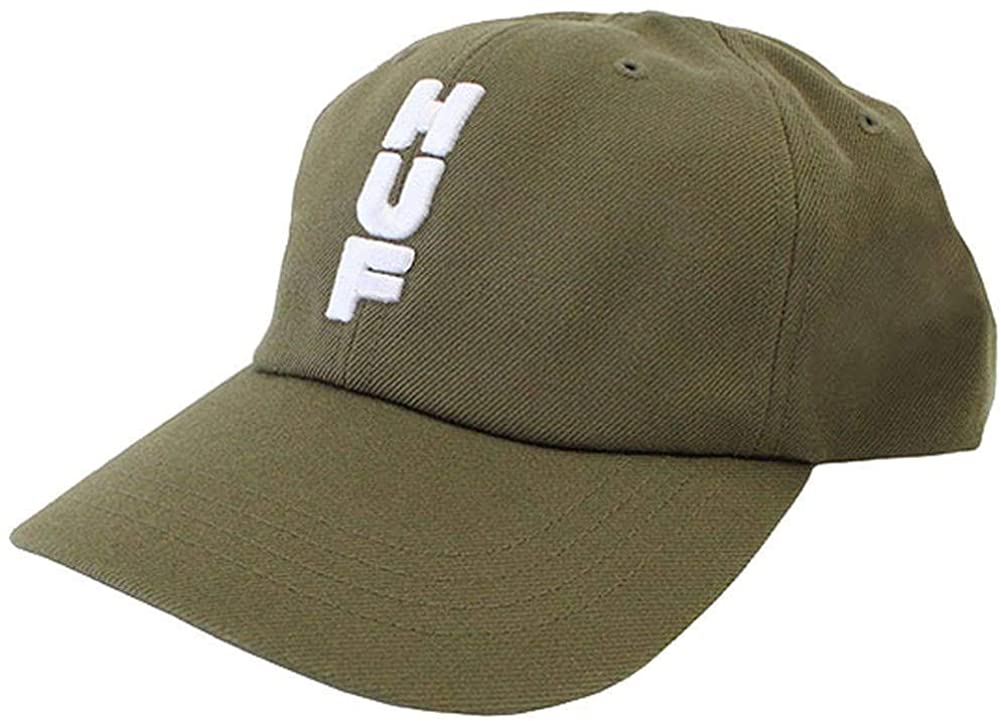 HUF Stacked Curved Visor 6-Panel Hat - Dried Herb - Aylesbury Skateboards UK