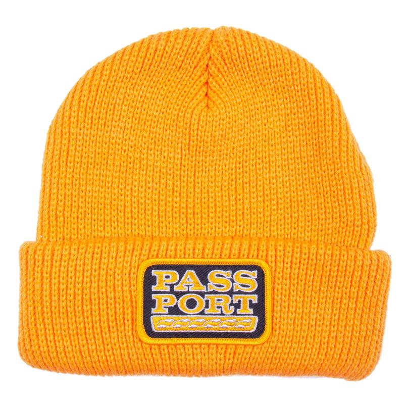 Passport Auto Patch Beanie - Gold