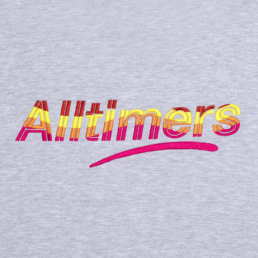 Alltimers Wave Estate Embroidered Hoodie - Heather Grey