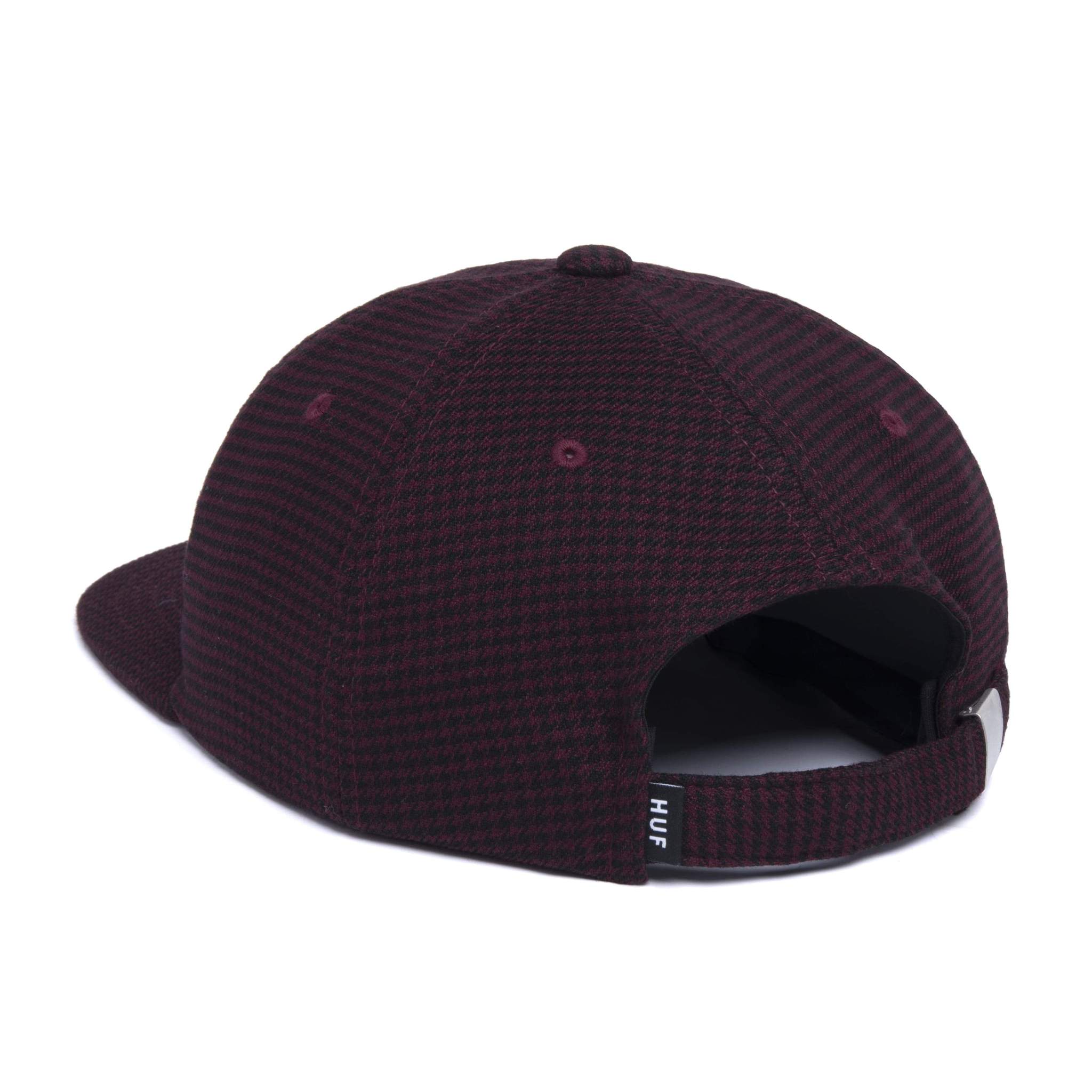 HUF Classic H Houndstooth 6-Panel Hat Bloodstone Aylesbury - Main Image