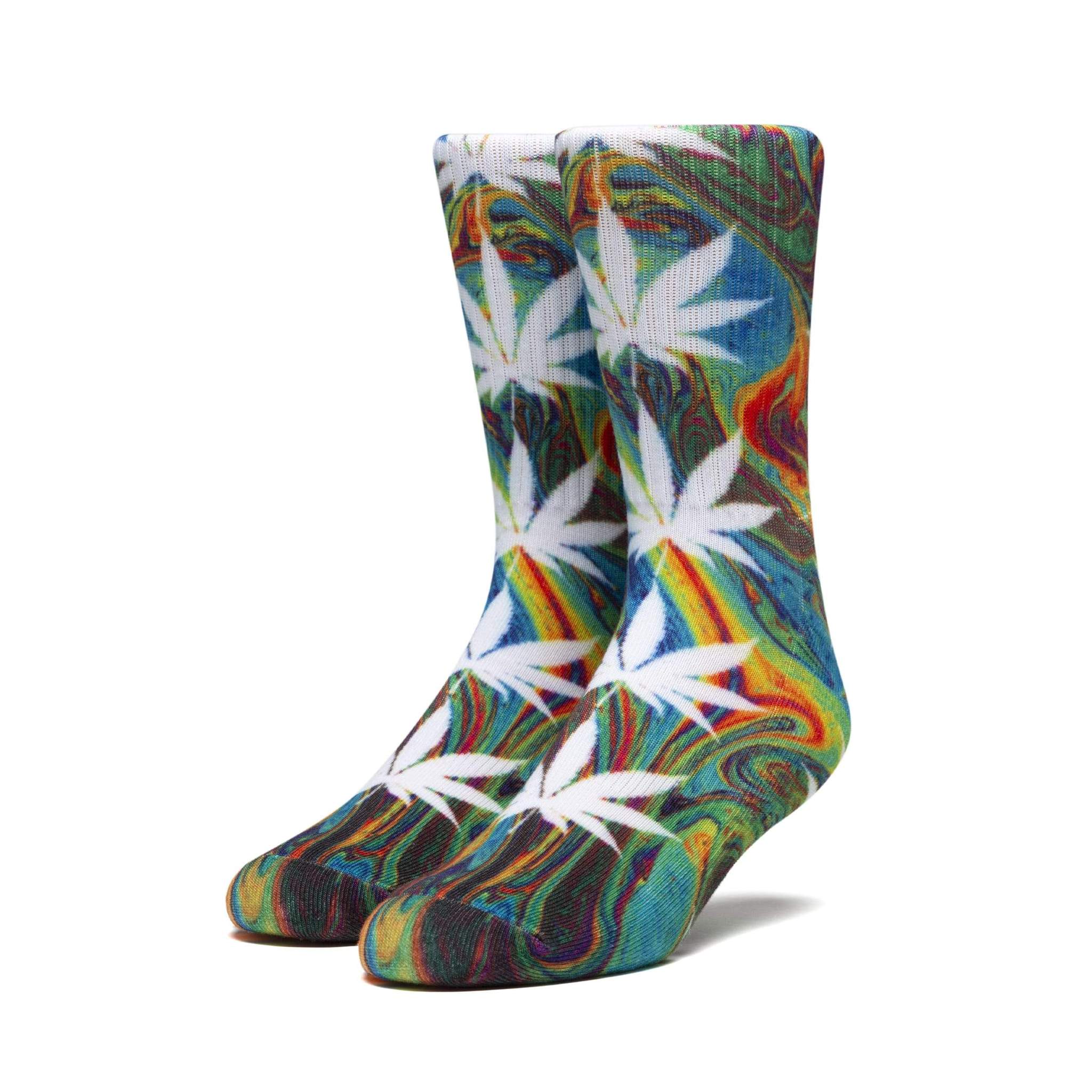 HUF Digital Plantlife Socks Multicolour Tie Dye Aylesbury Skateboards