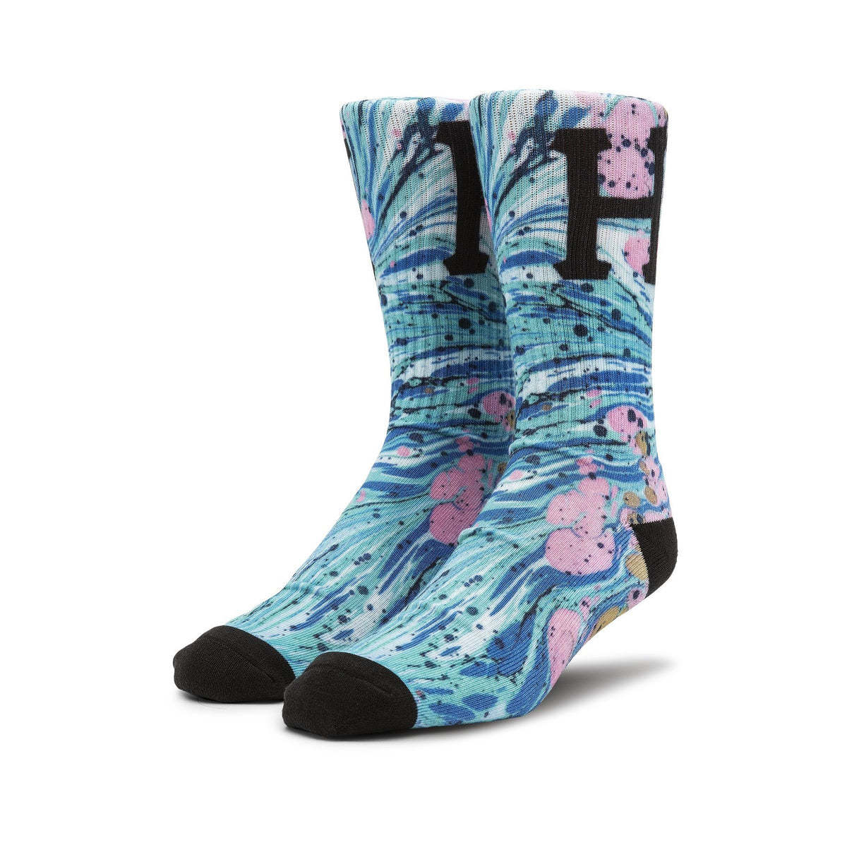 HUF Drip Digital Socks - Pacific Blue - Aylesbury Skateboards UK