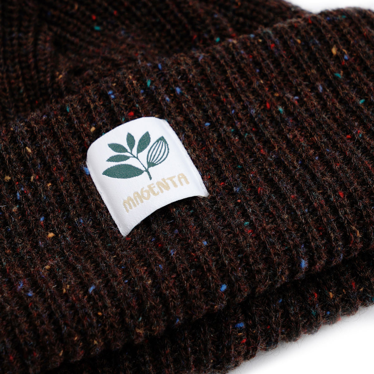 Magenta Everest Beanie - Brown