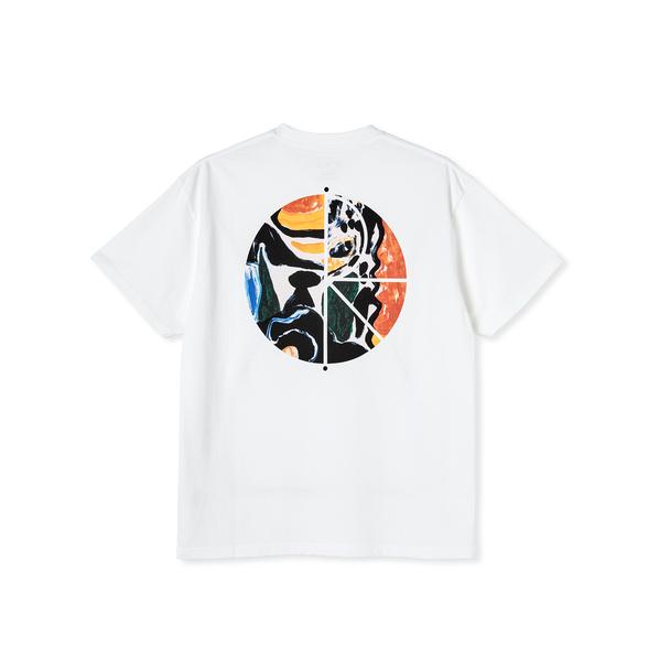 Polar Skate Co. Facescape Fill Logo T-Shirt - White