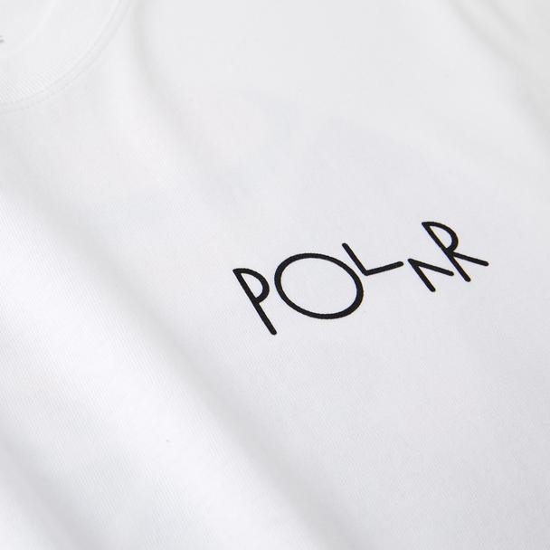 Polar Skate Co. Facescape Fill Logo T-Shirt - White