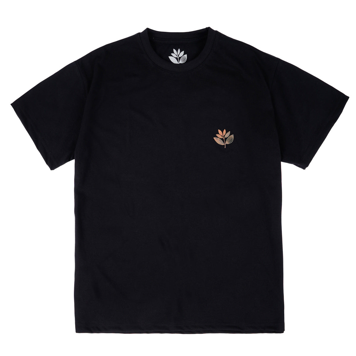 Magenta Fall Leaf T-Shirt - Black