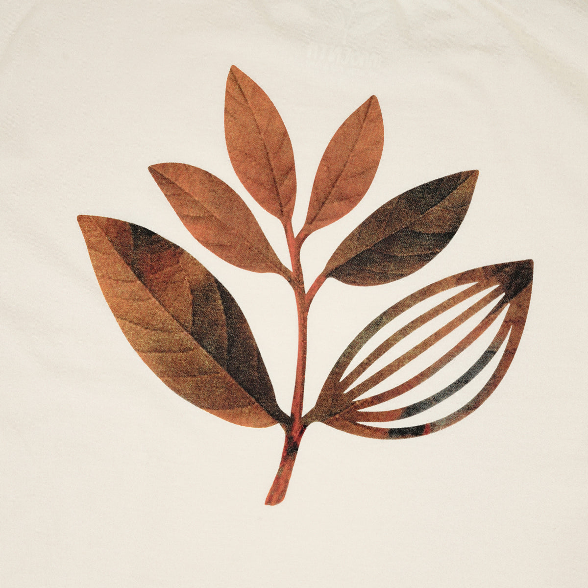 Magenta Fall Leaf T-Shirt - Natural