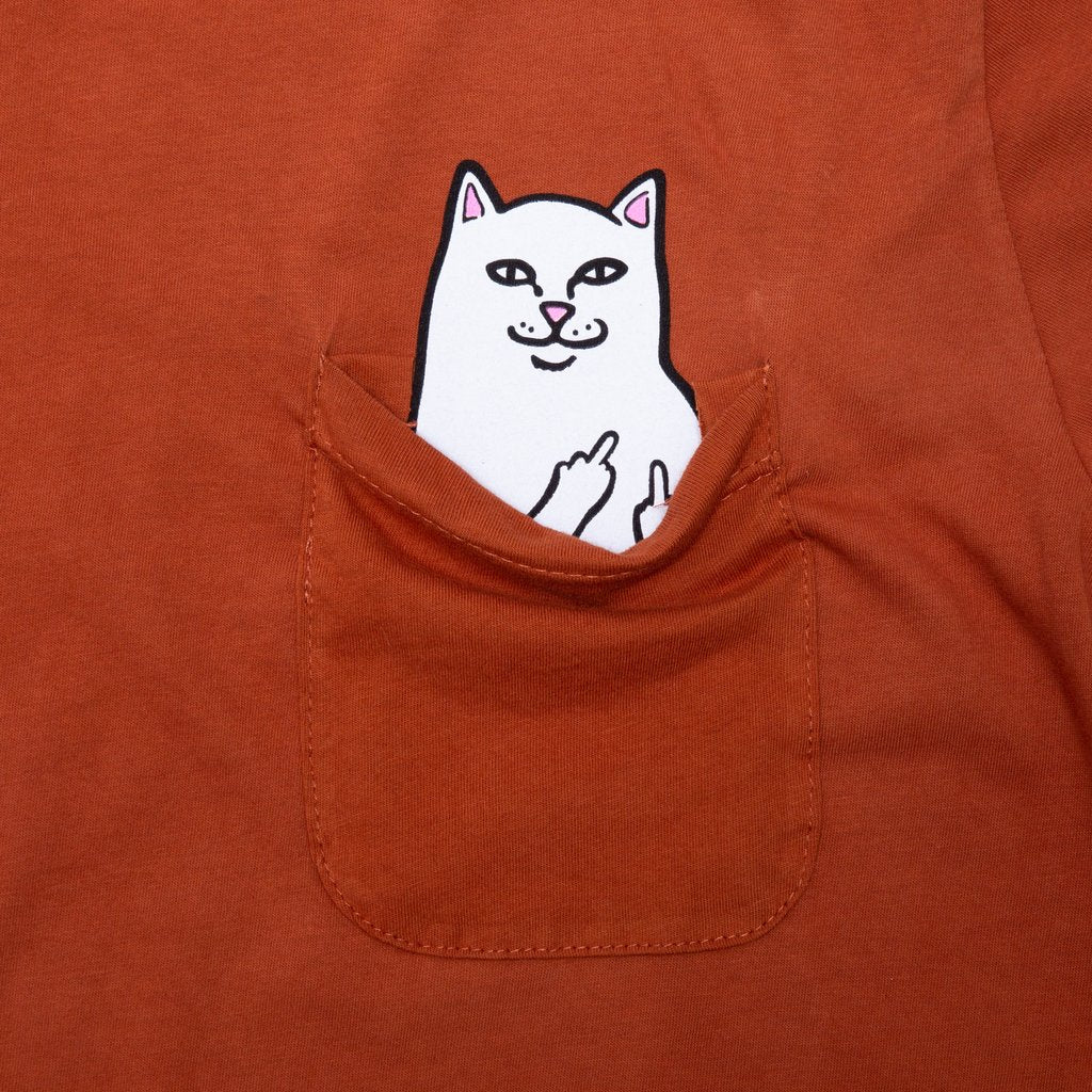Rip N Dip Lord Nermal Pocket T-Shirt - Cotta Orange