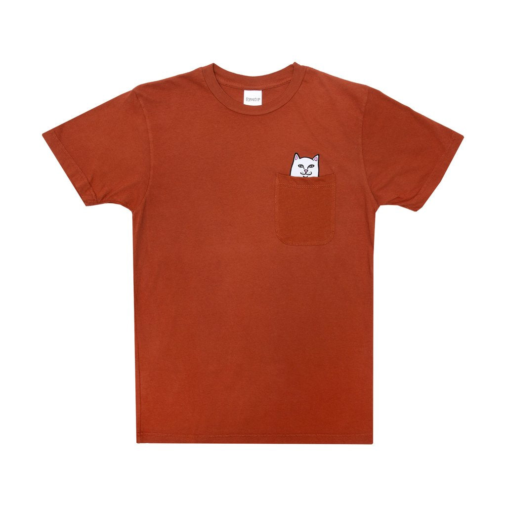 Rip N Dip Lord Nermal Pocket T-Shirt - Cotta Orange