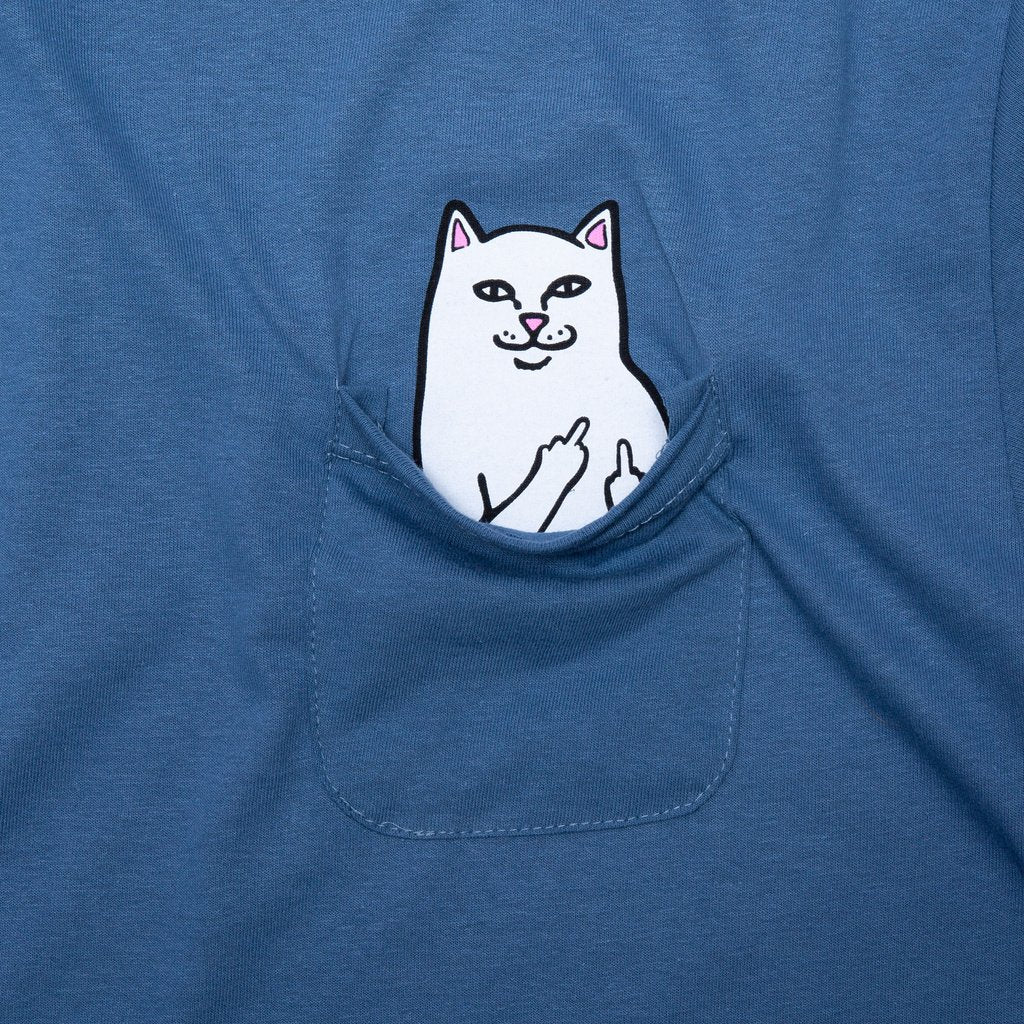 Rip N Dip Lord Nermal Pocket T-Shirt - Slate Blue