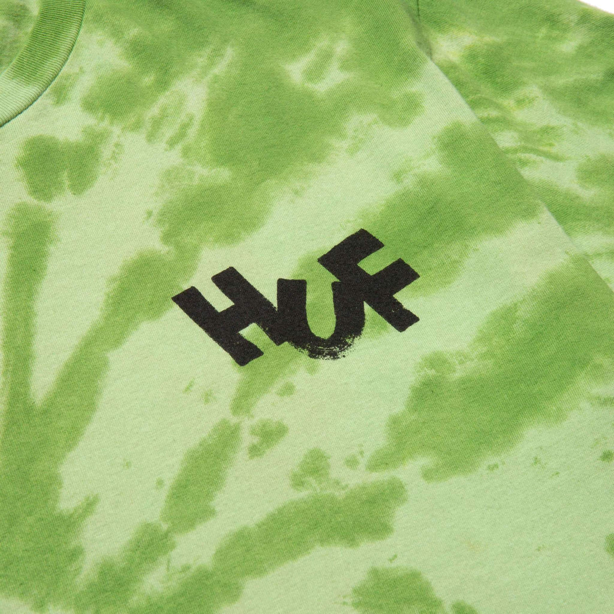 HUF Haze Brush Tie Dye T-Shirt - Lime Green