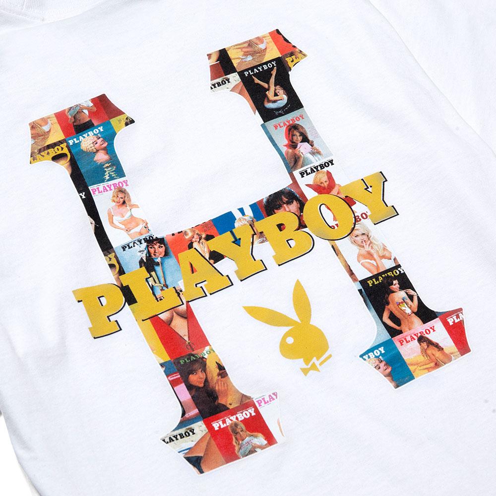 HUF x Playboy Classic H T-Shirt - White - Aylesbury Skateboards UK