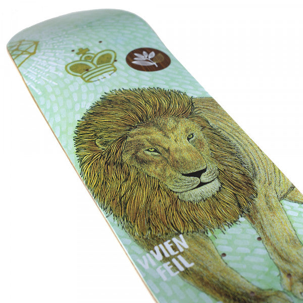 Magenta Vivien Feil Zoo Series Skateboard Deck - 8.25&quot;