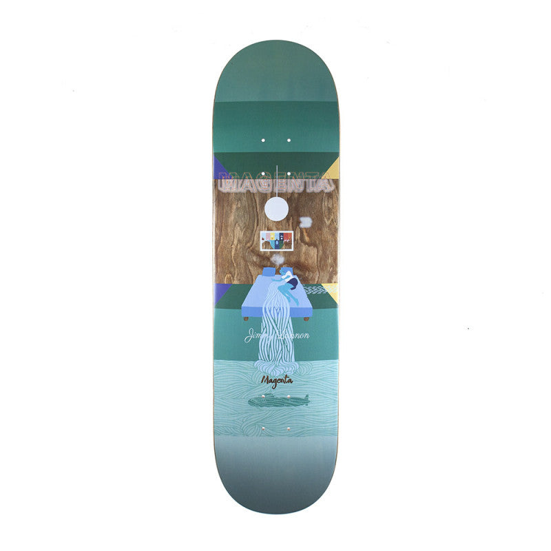 Magenta Jimmy Lannon Sleep Skateboard Deck - 8.25"