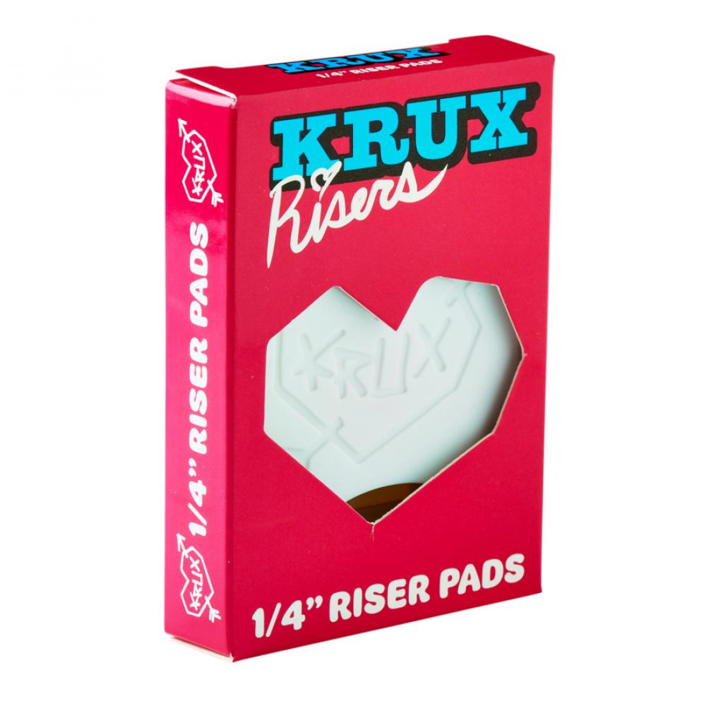 Krux 1/4" Skateboard Risers - White