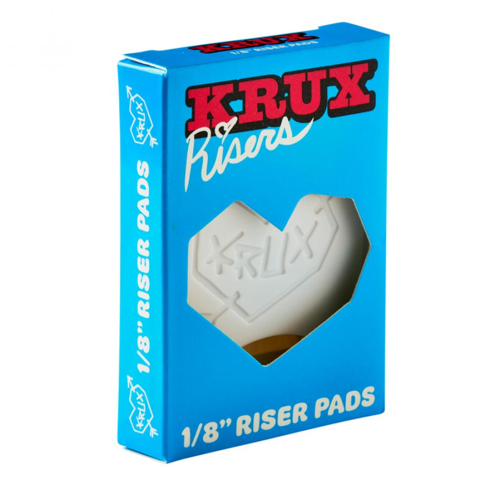 Krux 1/8" Skateboard Risers - White