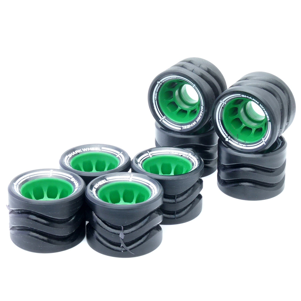 Shark Wheel Indoor Quad Roller Skate Wheels Green - 58mm