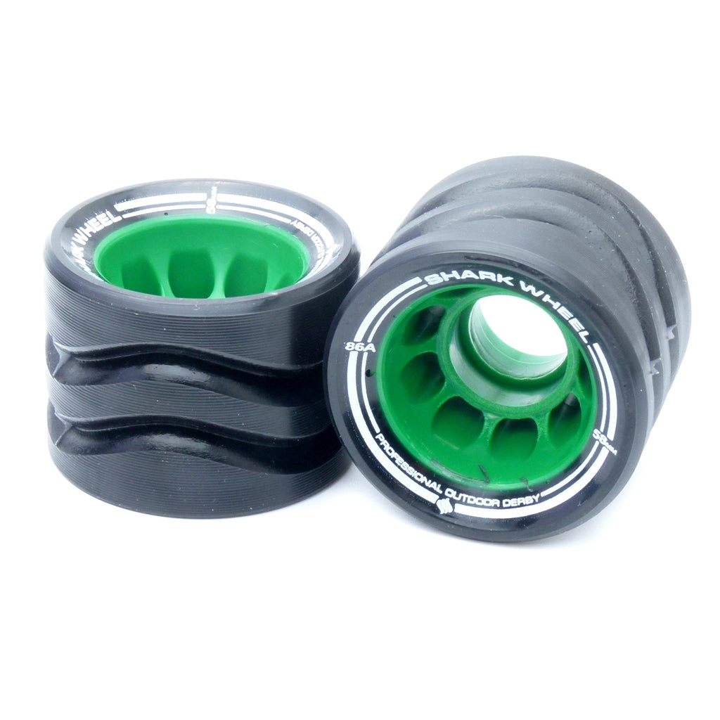 Shark Wheel Indoor Quad Roller Skate Wheels Green - 58mm