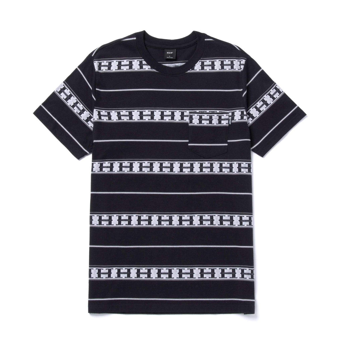 HUF Palisades Stripe Knit T-Shirt - Black