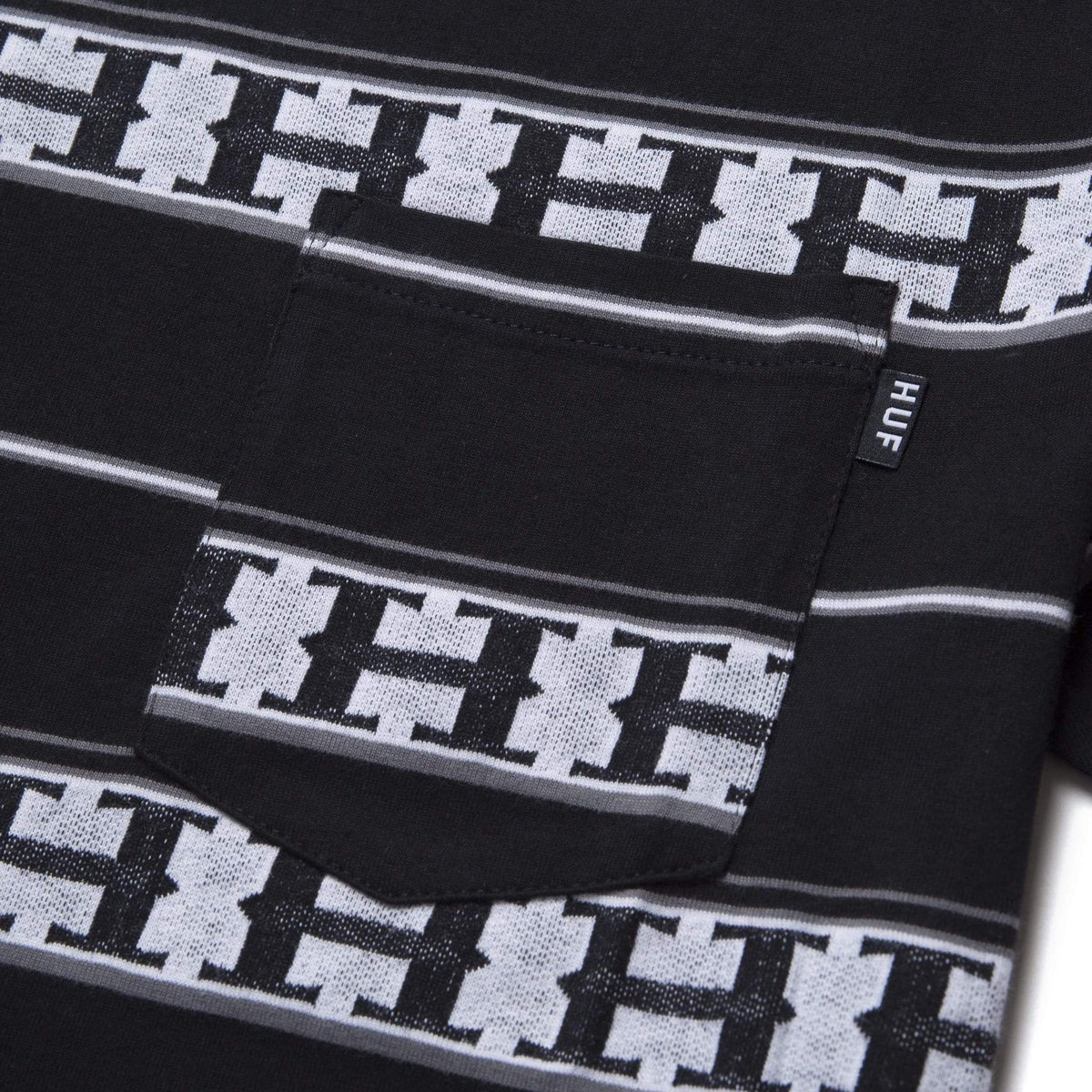 HUF Palisades Stripe Knit T-Shirt - Black