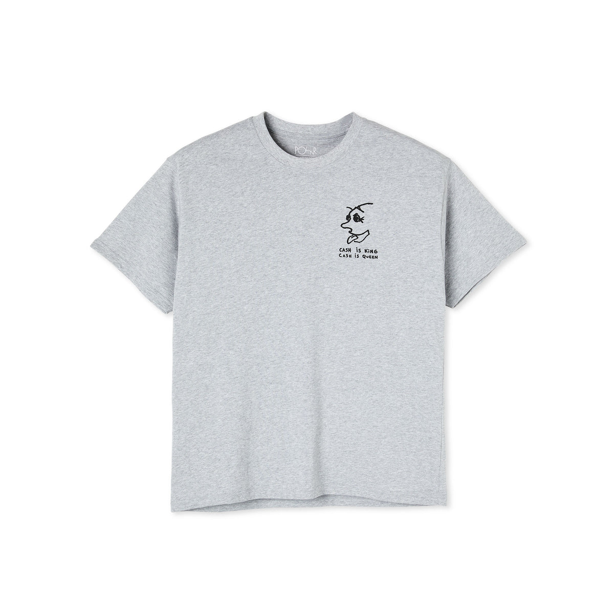 Polar Skate Co. Cash Is Queen T-Shirt - Sports Grey
