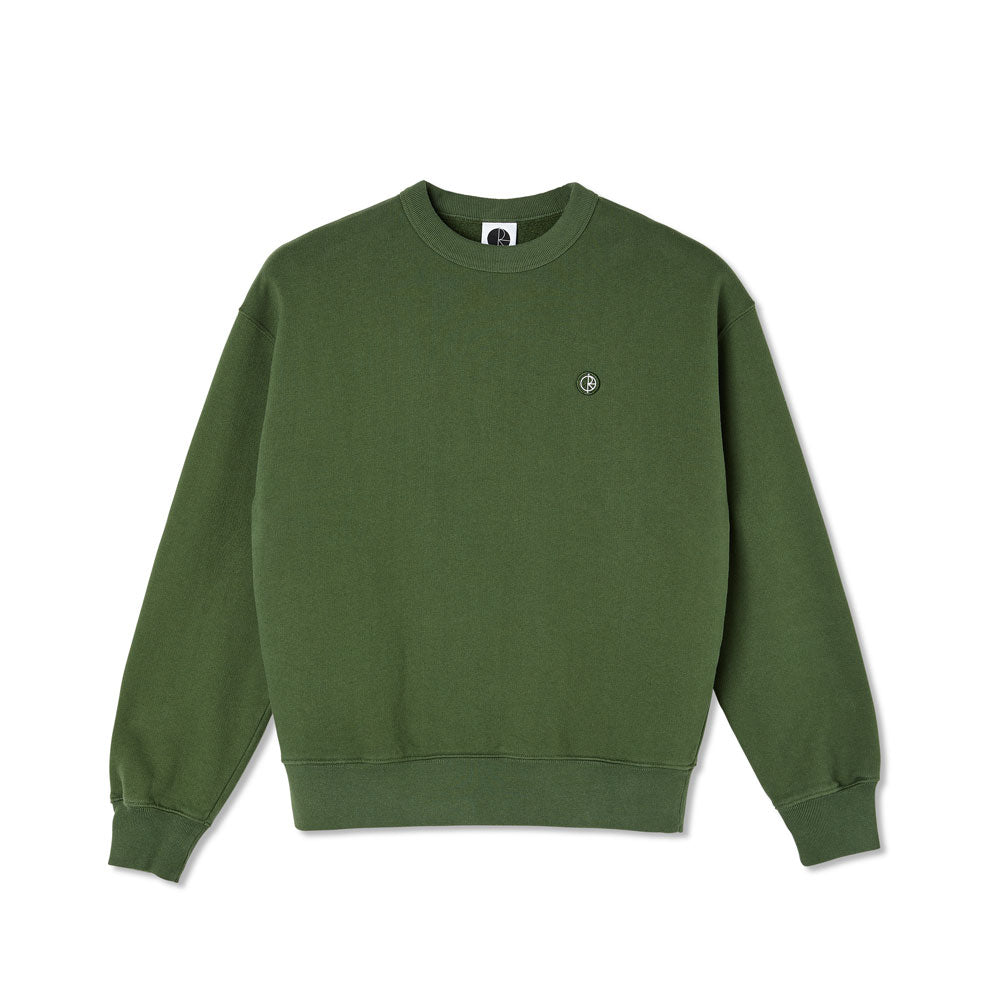 Polar Skate Co. Patch Crewneck Sweatshirt - Hunter Green