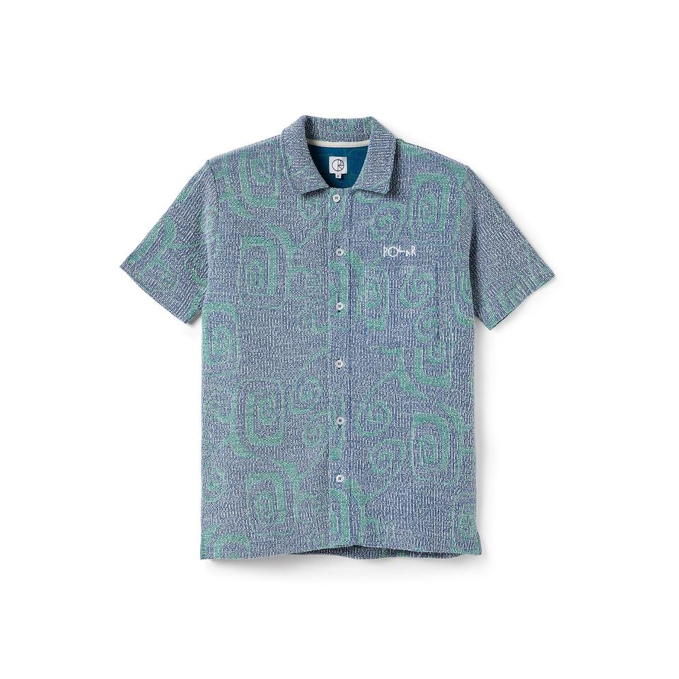 Polar Skate Co. Patterned Shirt - Blue - Aylesbury Skateboards UK