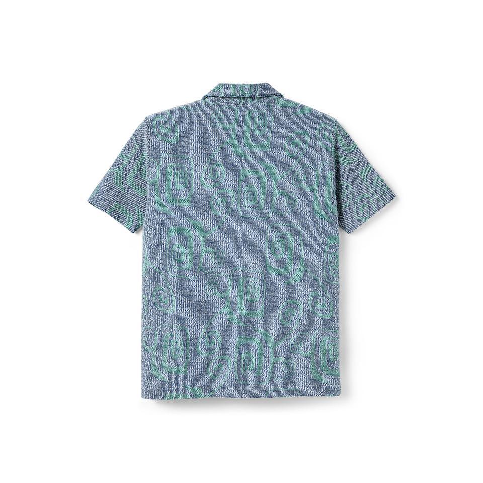 Polar Skate Co. Patterned Shirt - Blue - Aylesbury Skateboards UK