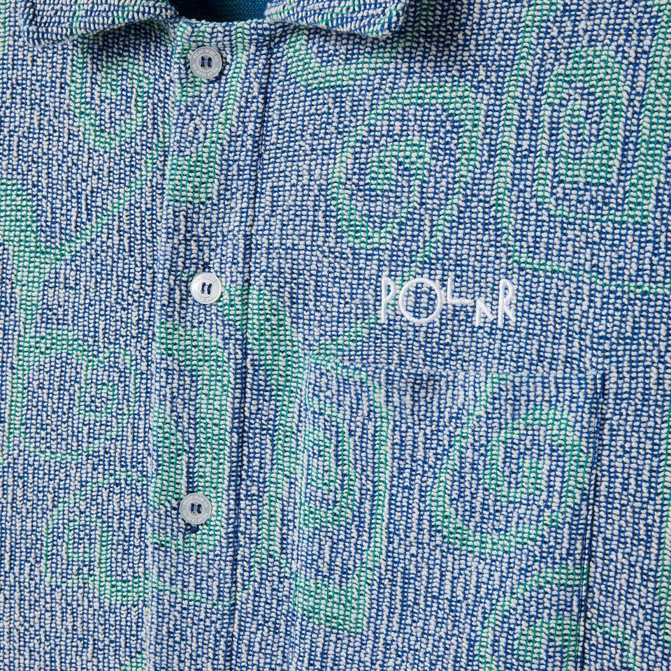 Polar Skate Co. Patterned Shirt - Blue - Aylesbury Skateboards UK