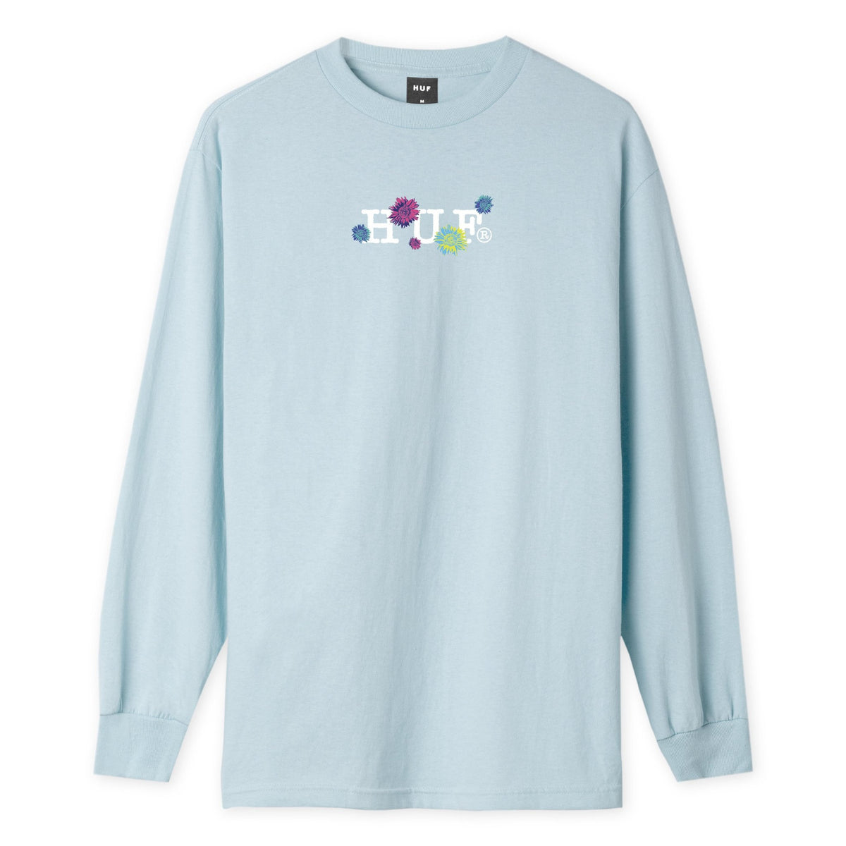 HUF Psycho Daisies Longsleeve T-Shirt - Light Blue