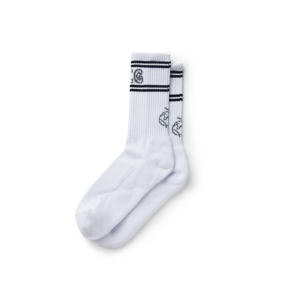Polar Skate Co. Big Boy Socks - White/Black/Grey