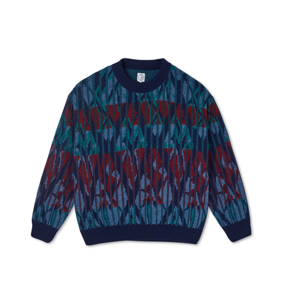 Polar Skate Co. Paul Knitted Sweatshirt - Rich Navy - Aylesbury 