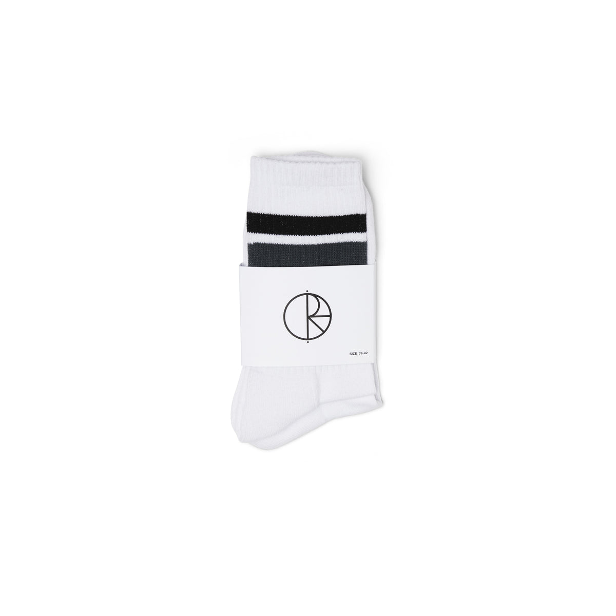 Polar Skate Co. Stripe Socks - White/Black/Grey
