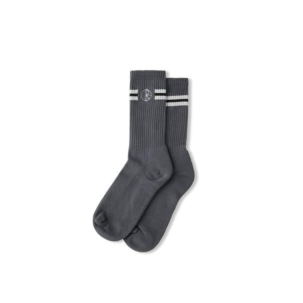 Polar Skate Co. Stroke Logo Socks - Grey