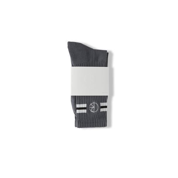 Polar Skate Co. Stroke Logo Socks - Grey