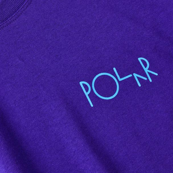 Polar Skate Co. Stroke Logo T-Shirt - Purple