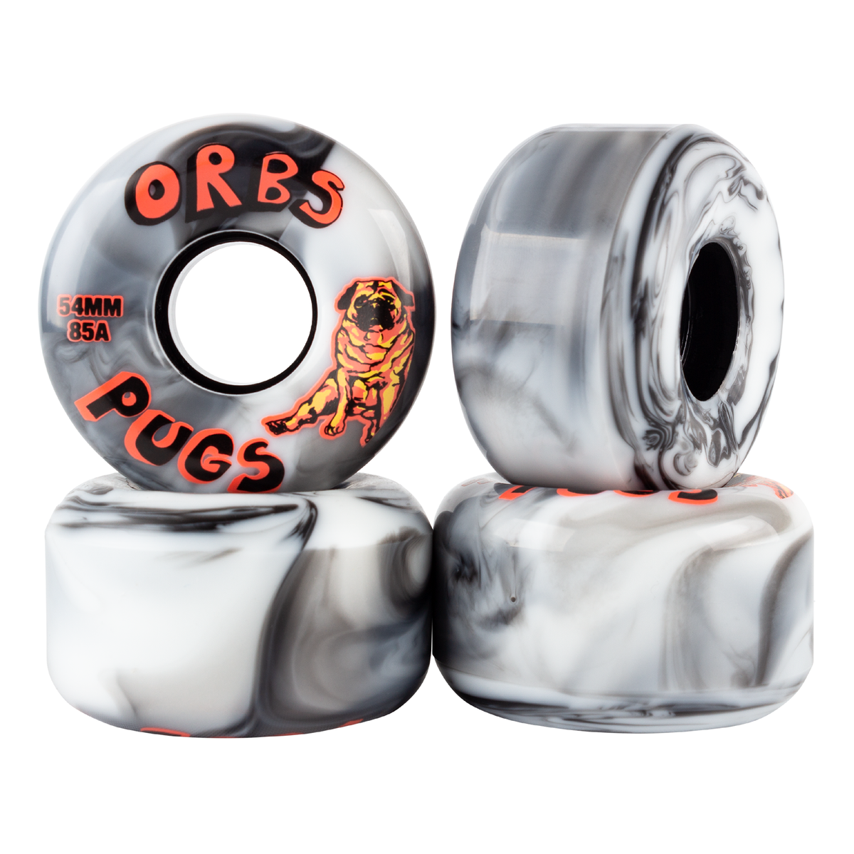 Welcome Orbs Pugs 85A Black/White - 54mm