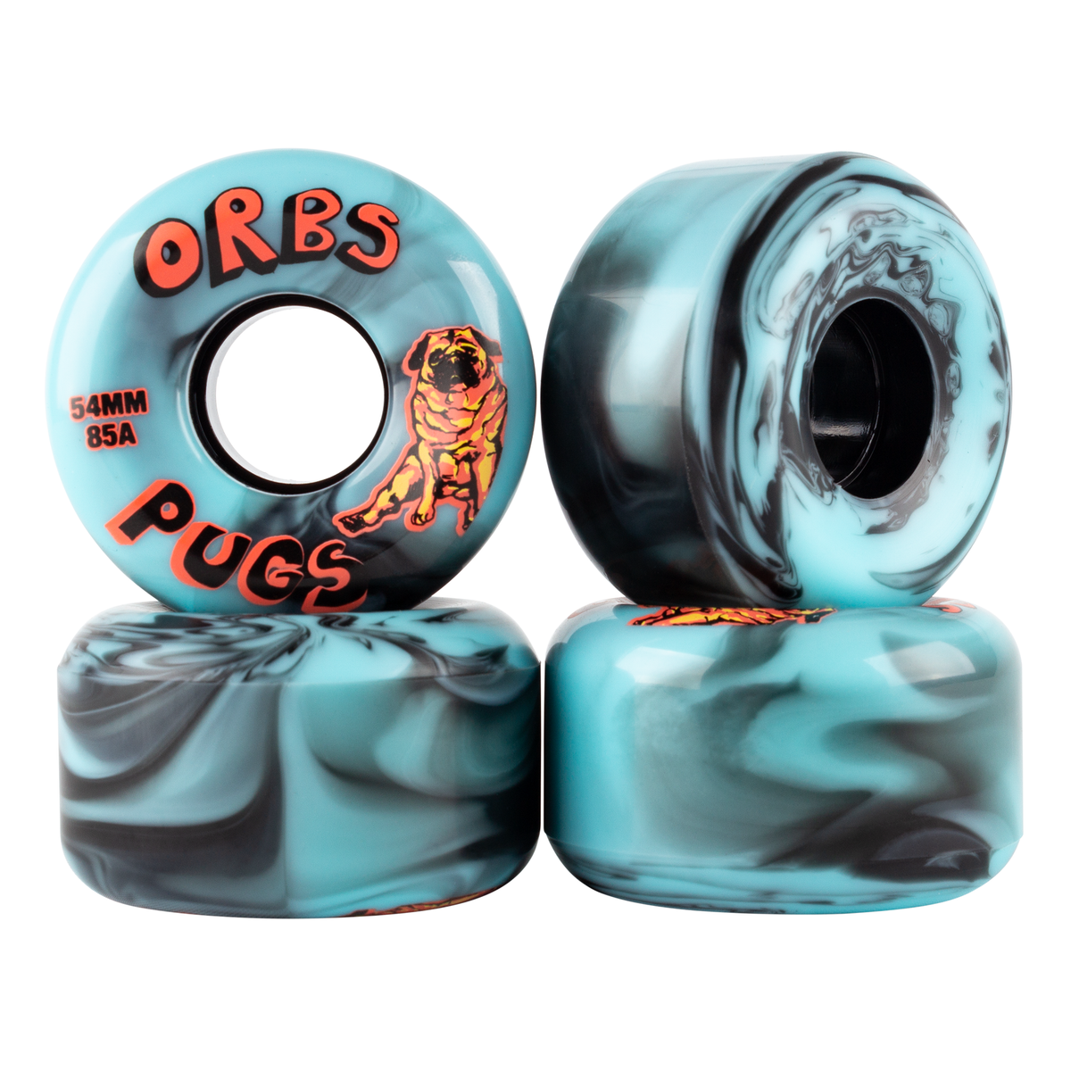 Welcome Orbs Pugs 85A Black/Blue - 54mm