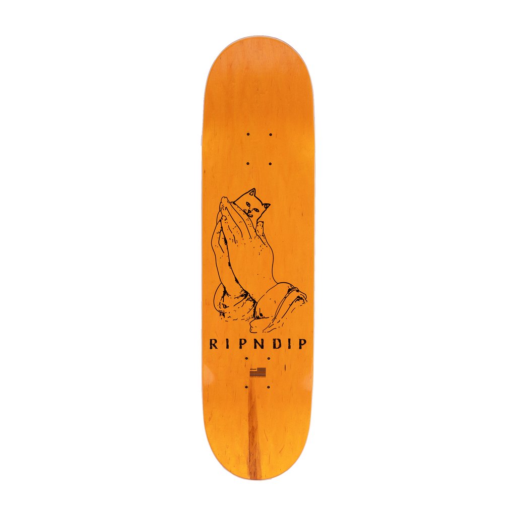 Rip N Dip Lord Nermal Yellow &amp; Blue Skateboard Deck - 8"