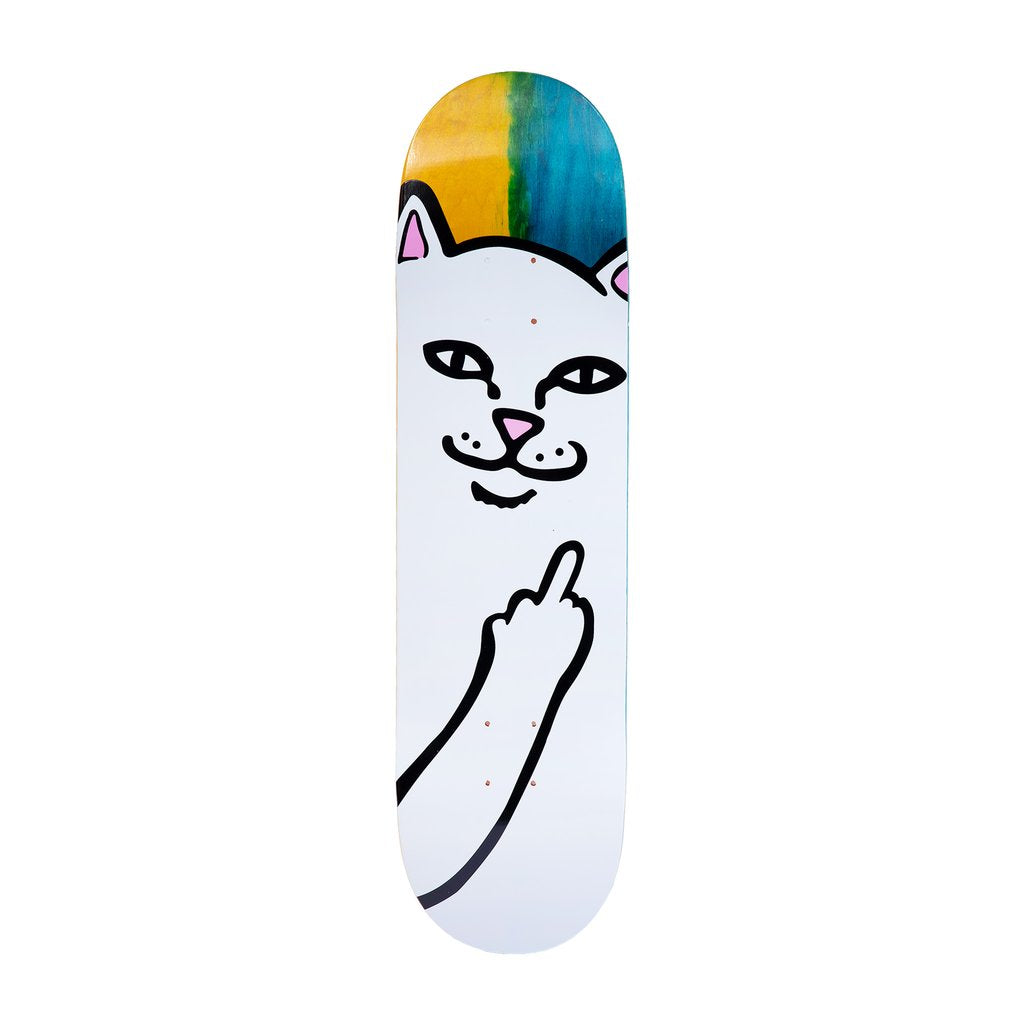 Rip N Dip Lord Nermal Yellow &amp; Blue Skateboard Deck - 8"