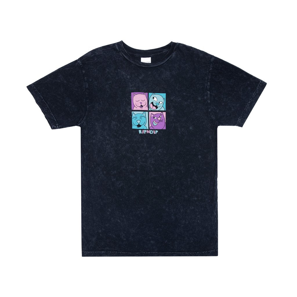 Rip N Dip Pop Nerm T-Shirt - Black Mineral Wash